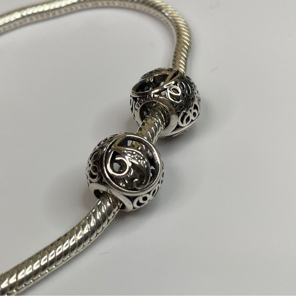 Sterling Silver Vintage Letter F Charm - Picture 5 of 8